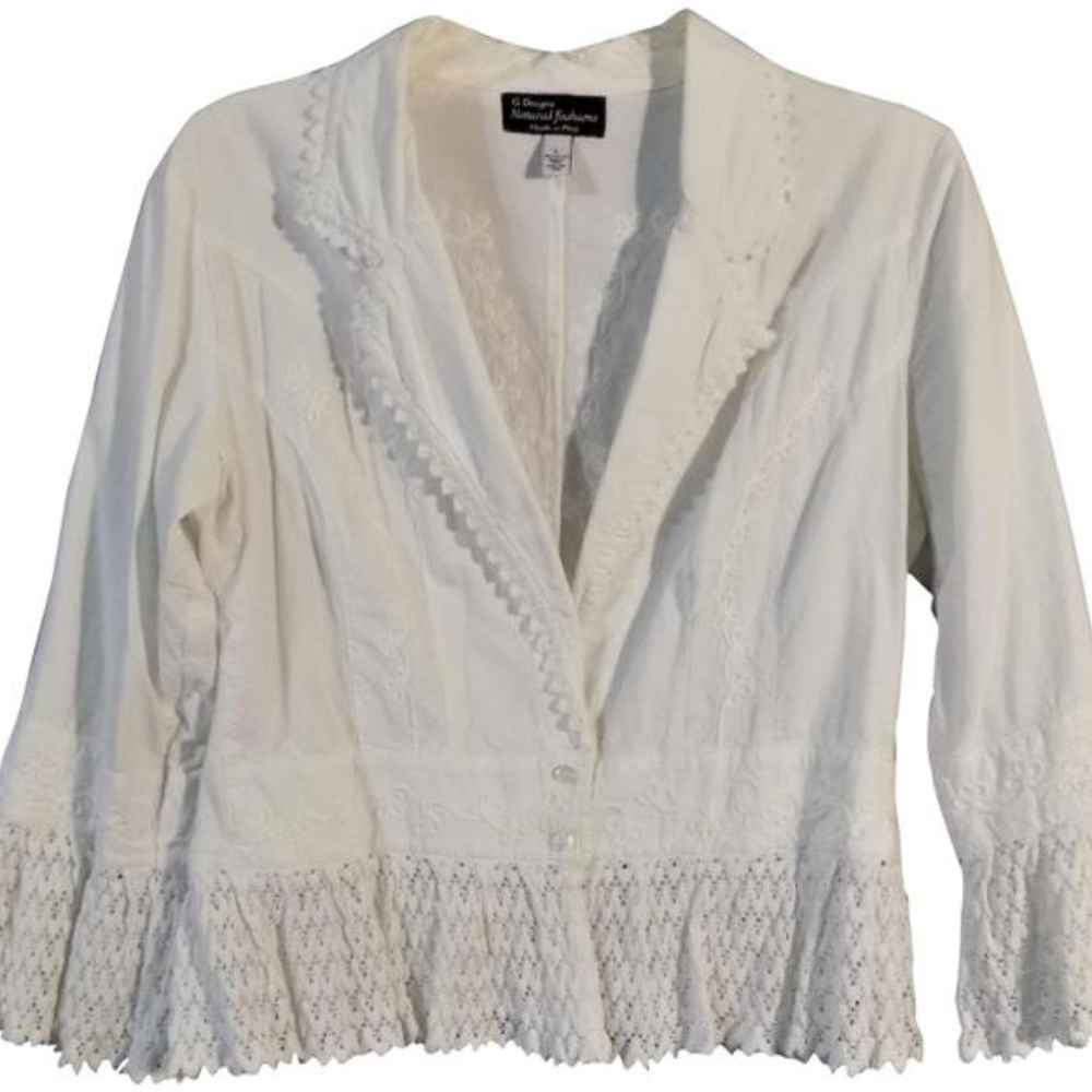 cardigan with applique design